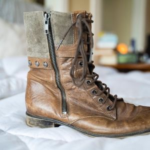 Botique 9 Brown Leather Zip Boots